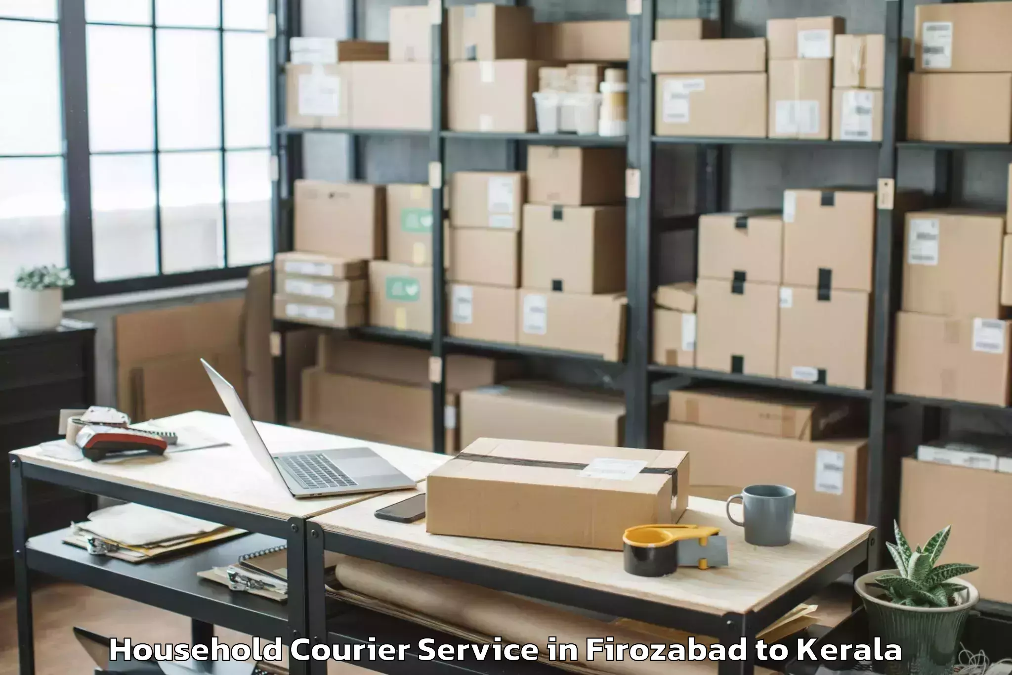 Affordable Firozabad to Chingavanam Household Courier